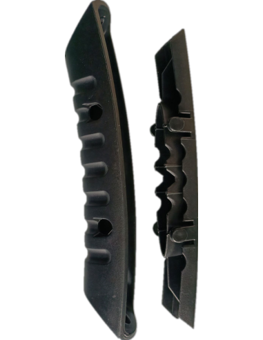 Rigid plastic handle