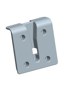 Receiver body for flipper (right)