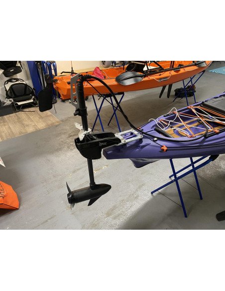 Moteur Eléctrique kit complet pour kayak 1 CV + Lithium 50 Ah 16.8v