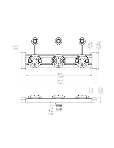 Tracport Dash 350 - Accessoire original Railblaza