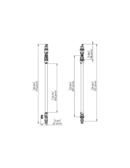 Camera Boom 600 R LOCK  - Noir - Accessoire original Railblaza
