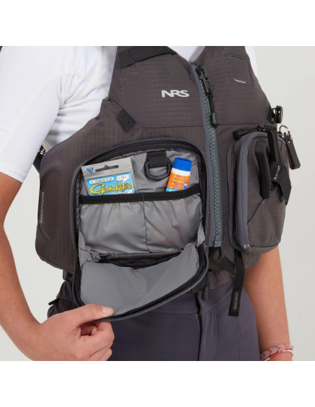 NRS Chinook Fishing PFD Charcoal 2026
