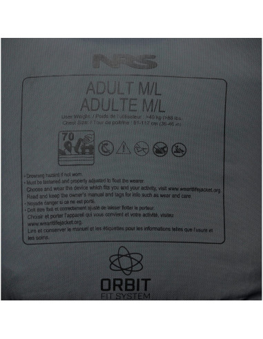 NRS Chinook Fishing PFD Charcoal 2026