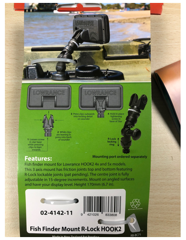 Adaptateur 3 axes pour Echosondeurs HOOK2