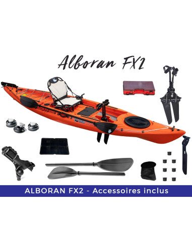 Kayak Alboran FX2 individuel - HV SÉRIE Modèle de pêche homologable div 245
