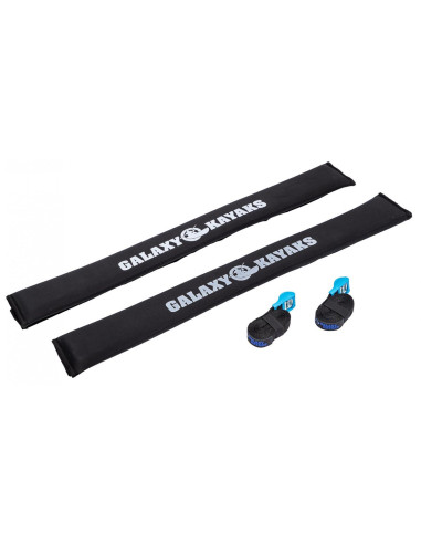 Protecteurs (x2) pour barre de toit, avec sangles - Galaxy Kayaks