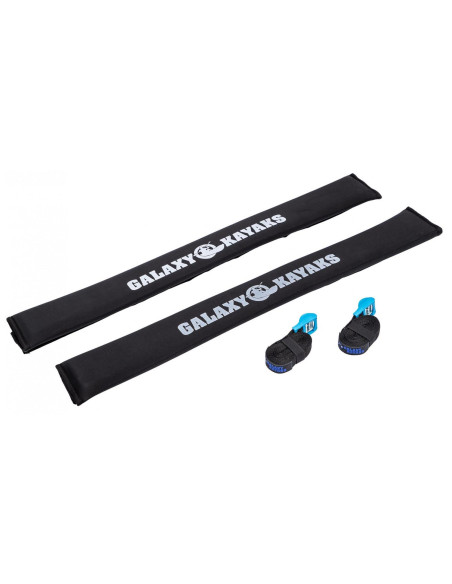 Protecteurs (x2) pour barre de toit, avec sangles - Galaxy Kayaks