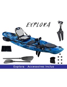 Le Galaxy Kayak explora rend accessible la propulsion Stepper et Ailettes au plus grand nombre. 2