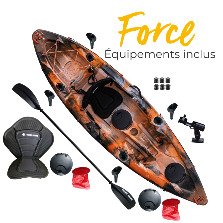Equipements inclus Kayak Galkaxy Force