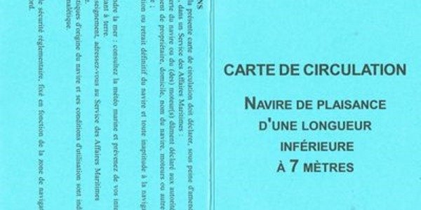 Enregistrement des navires de plaisance pour une navigation en mer
